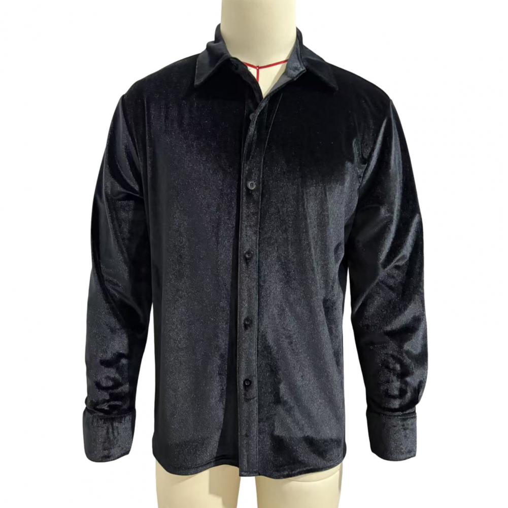Men Formal Party Wear Shirt - 남성 벨벳 셔츠 남성용 벨벳 드레스