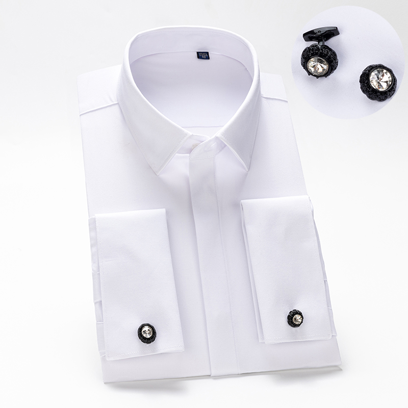 High End Men'S Formal Wear - 남성용 프렌치 커프스 링크 셔츠, 남성용