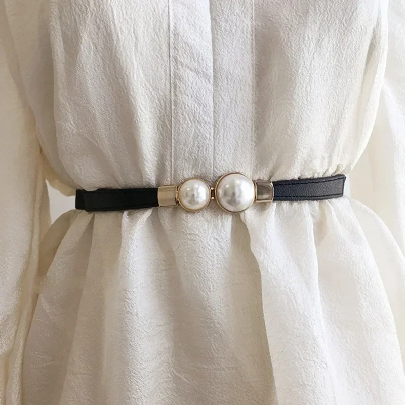 Formal Belt Leather Thin - 여성 벨트 크리 에이 티브 더블