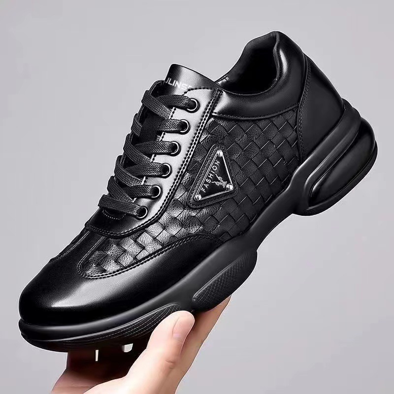 Men Formal Wear With Sneakers - 새로운 남성 가죽 신발 플랫폼 통기성