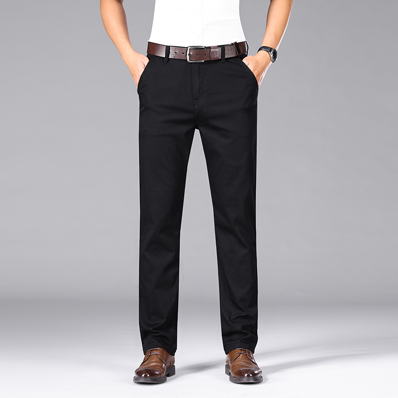 남성용 퓨어 블랙 청바지, 얇은 루즈 스트레이트 스트레 - Men Formal Wear With Jeans 리뷰 및 가격