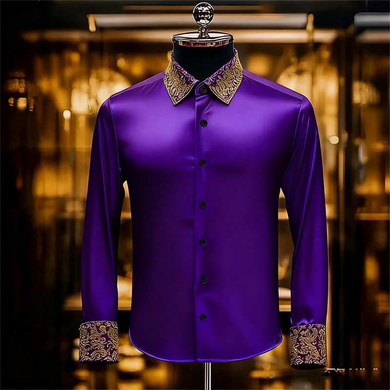 남성용 민족 스타일 정교한 꽃무늬 셔츠, 정장 셔츠,  - Men Formal Party Wear Shirt 리뷰 및 가격