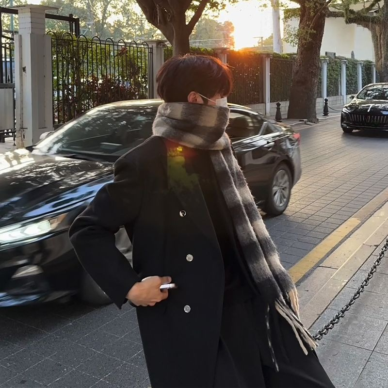 한국 스타일 남성용 울 오버코트 중간 길이 정장 고급  - High End Men'S Formal Wear 리뷰 및 가격