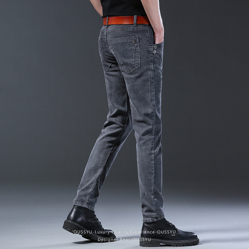 브랜드 의류 남성 탄성 슬림 레그 데님 청바지 캐주얼  - Men Formal Wear With Jeans 리뷰 및 가격