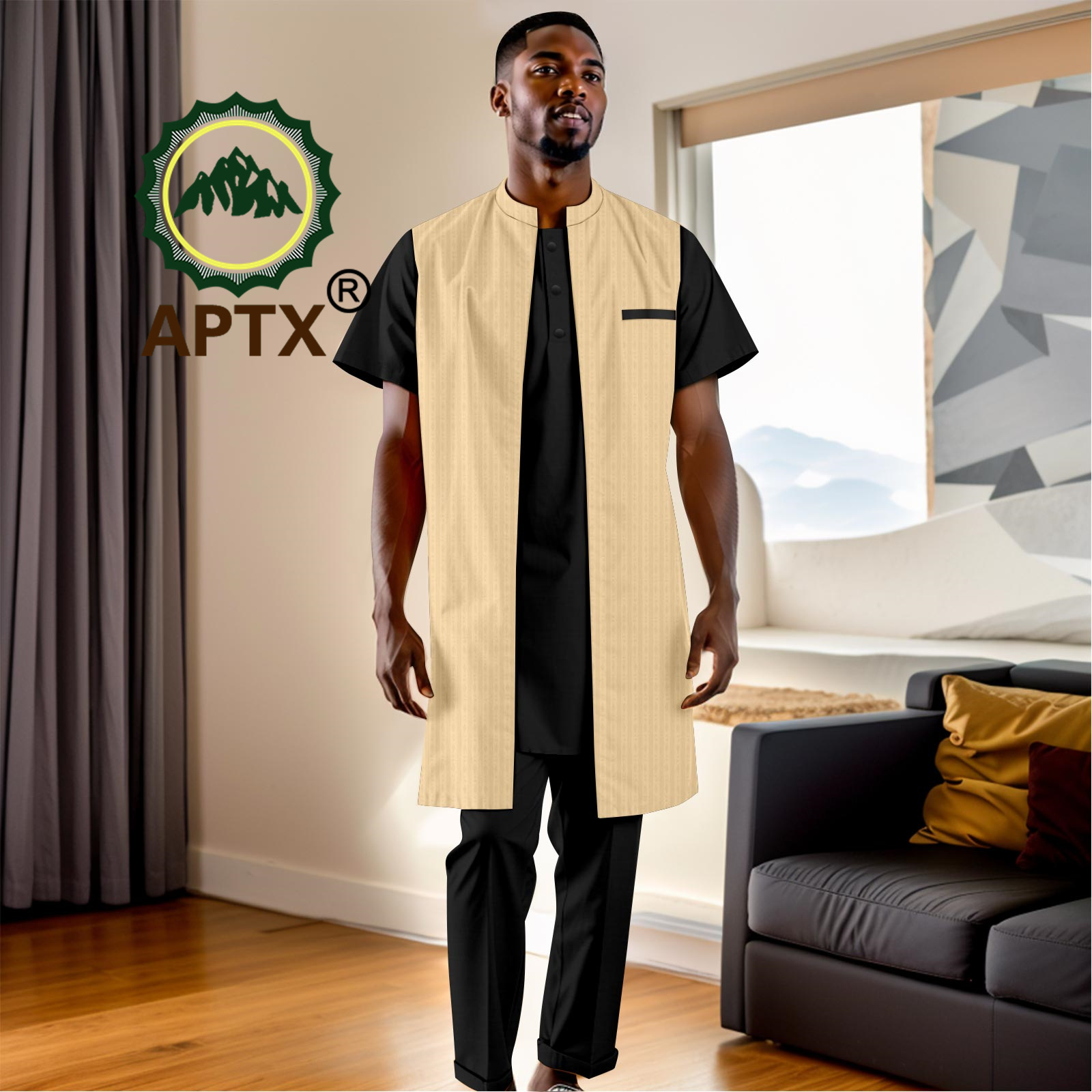 남성용 아프리카 전통 의상 3종 세트 바쟁 리치 다시키 - Men Formal Party Wear Shirt 리뷰 및 가격