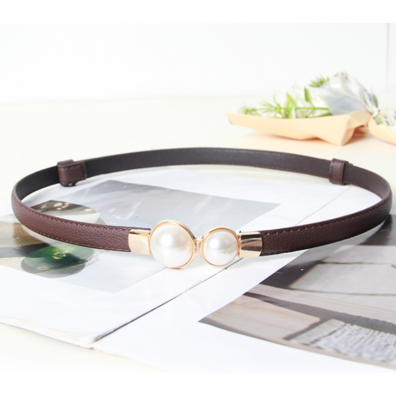 우아한 빈티지 진주 허리 체인 얇은 벨트 여성용 한국  - Formal Belt Leather Thin 리뷰 및 가격