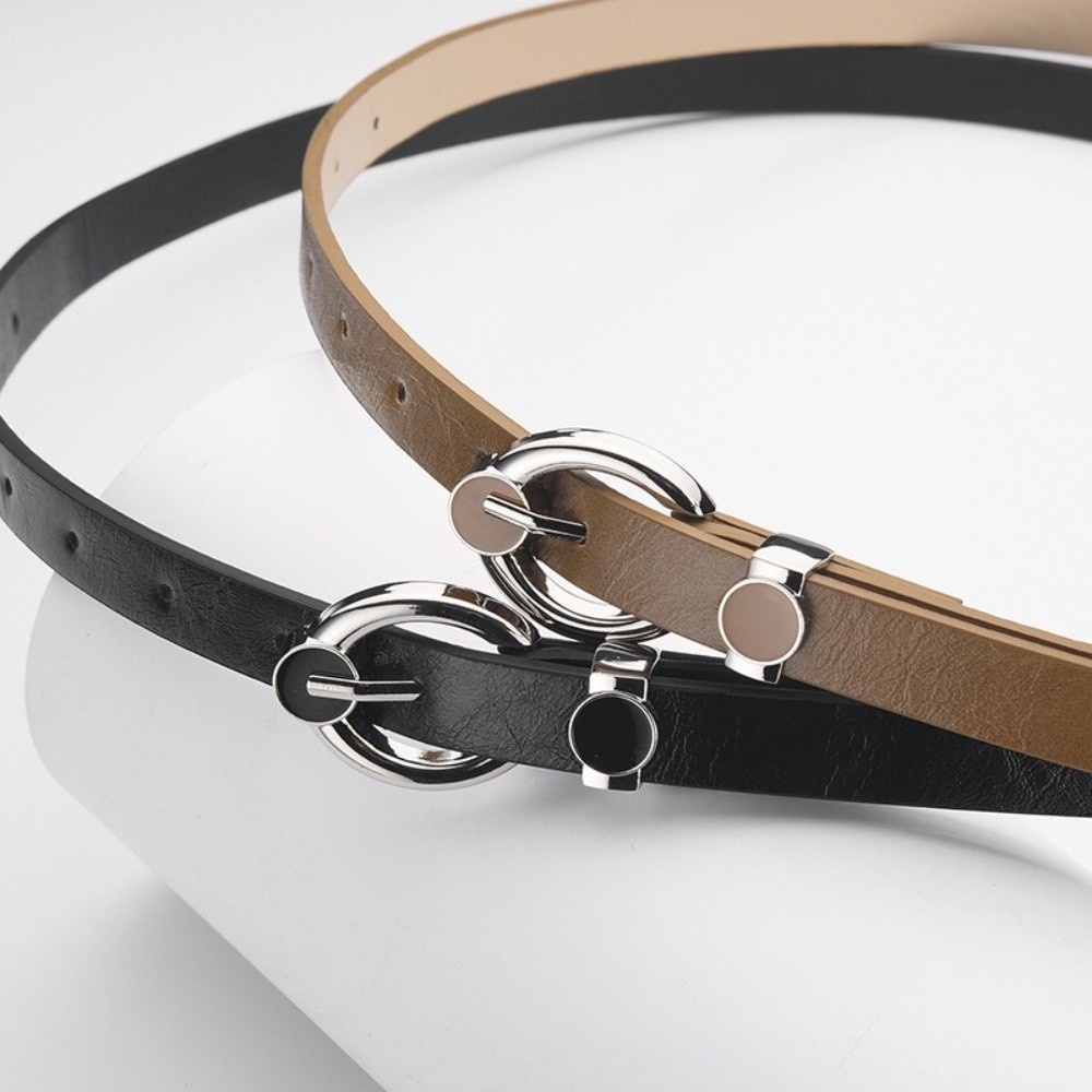 패션 합금 핀 버클 얇은 허리 벨트 시크 하라주쿠 PU - Formal Belt Leather Thin 리뷰 및 가격