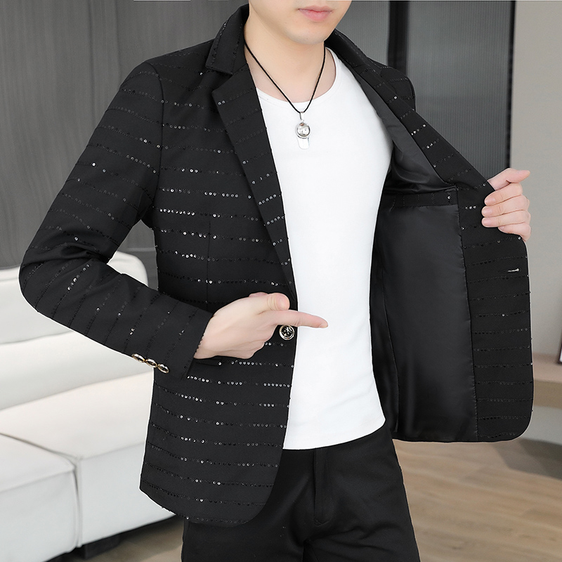 블레이저 남성용 스팽글 고급 핫 다이아몬드 스타일 비즈 - High End Men'S Formal Wear 리뷰 및 가격