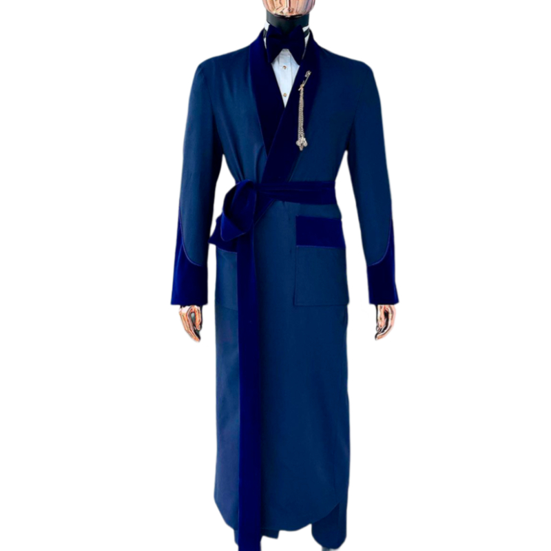 맞춤형 로얄 블루 남성용 세트 롱 재킷, 벨트 포함,  - Formal Wear For Men In Wedding 리뷰 및 가격