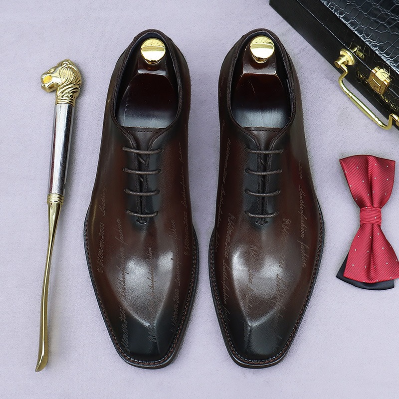 남성 정품 가죽 옥스포드 신발 새로운 정장 착용 비즈니 - High End Men'S Formal Wear 리뷰 및 가격